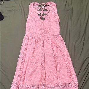Pink Lace Dress